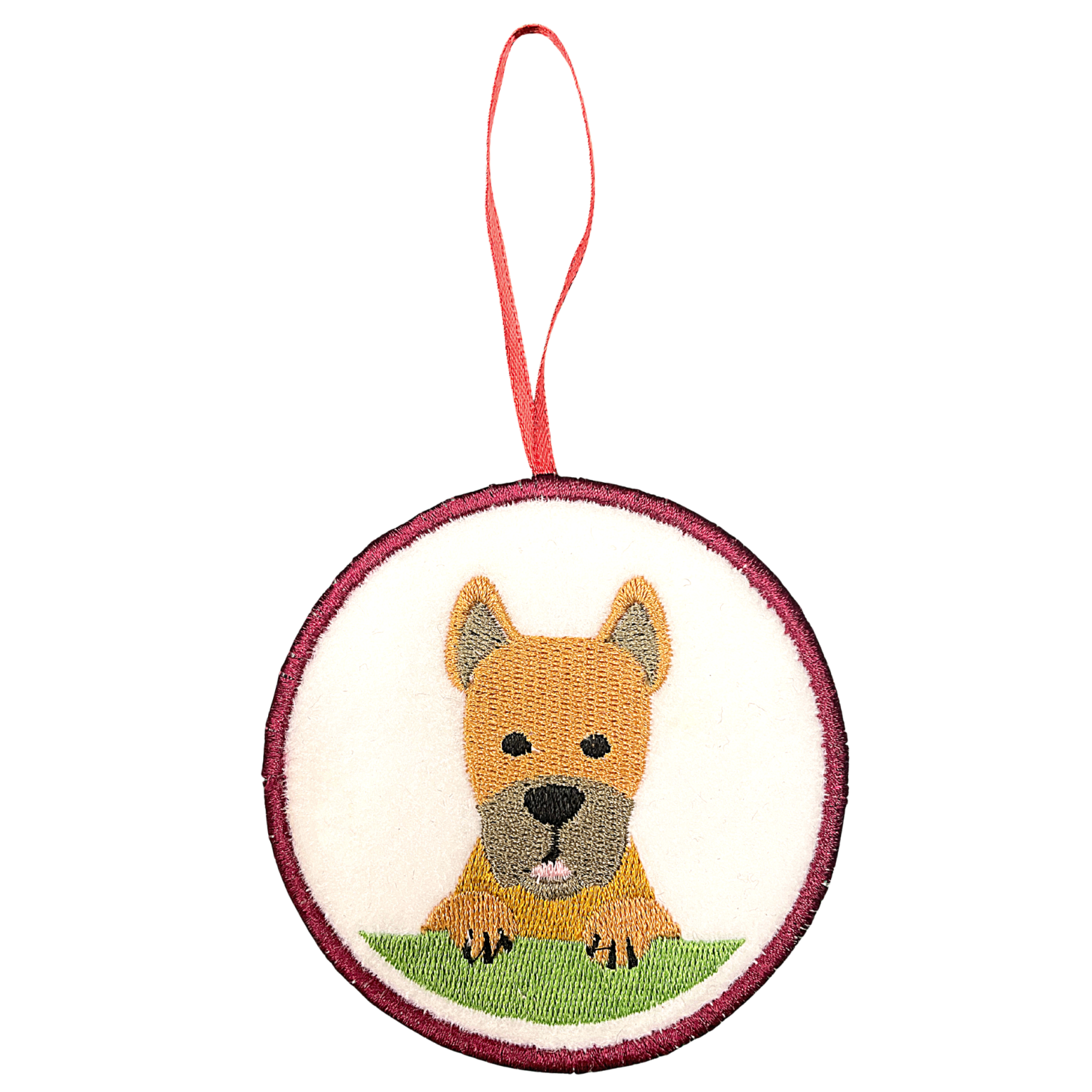 In The Hoop Embroidery Design Dog Breed Christmas Ornament German Shepard All In The Hoop
