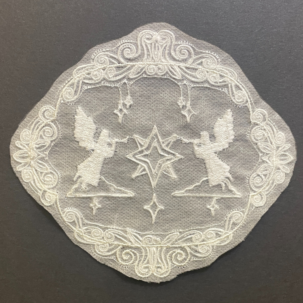 In The Hoop Machine Embroidery Organza Winter Angle Song All In The Hoop Machine Embroidery