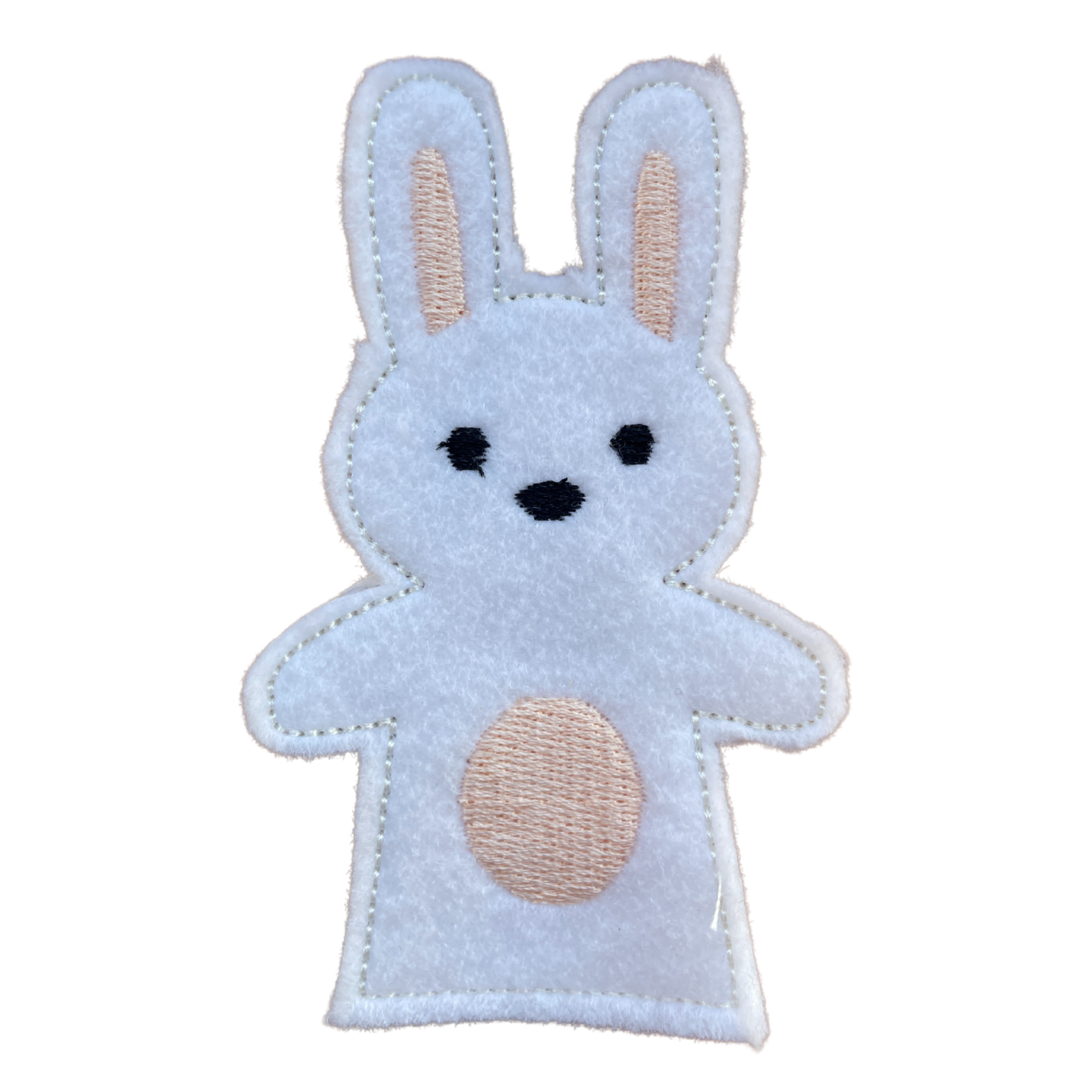 In The Hoop Machine Embroidery Design White Bunny Finger Puppet – All ...