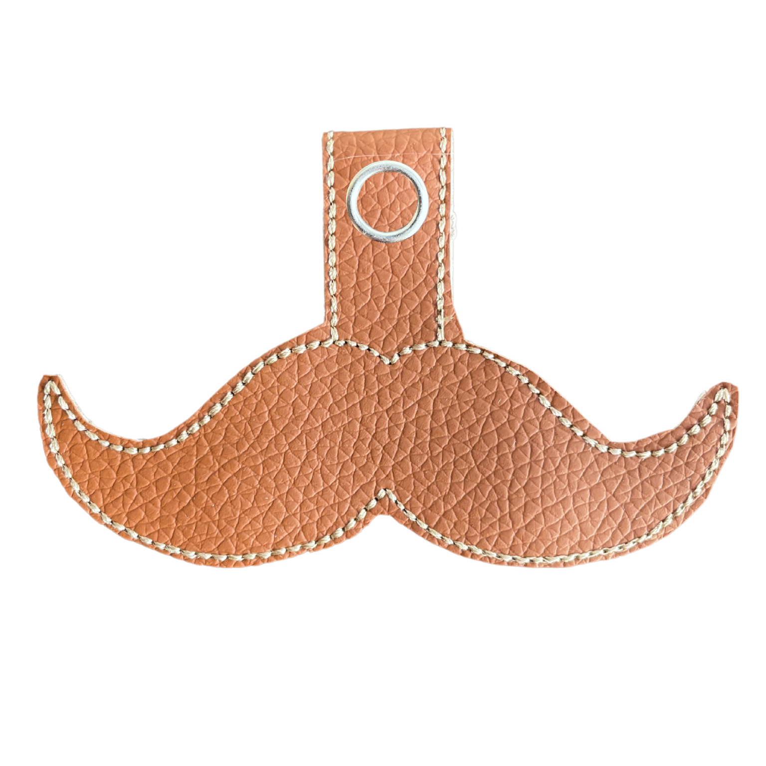 In The Hoop Machine Embroidery Design Mustache Key Fob All In The