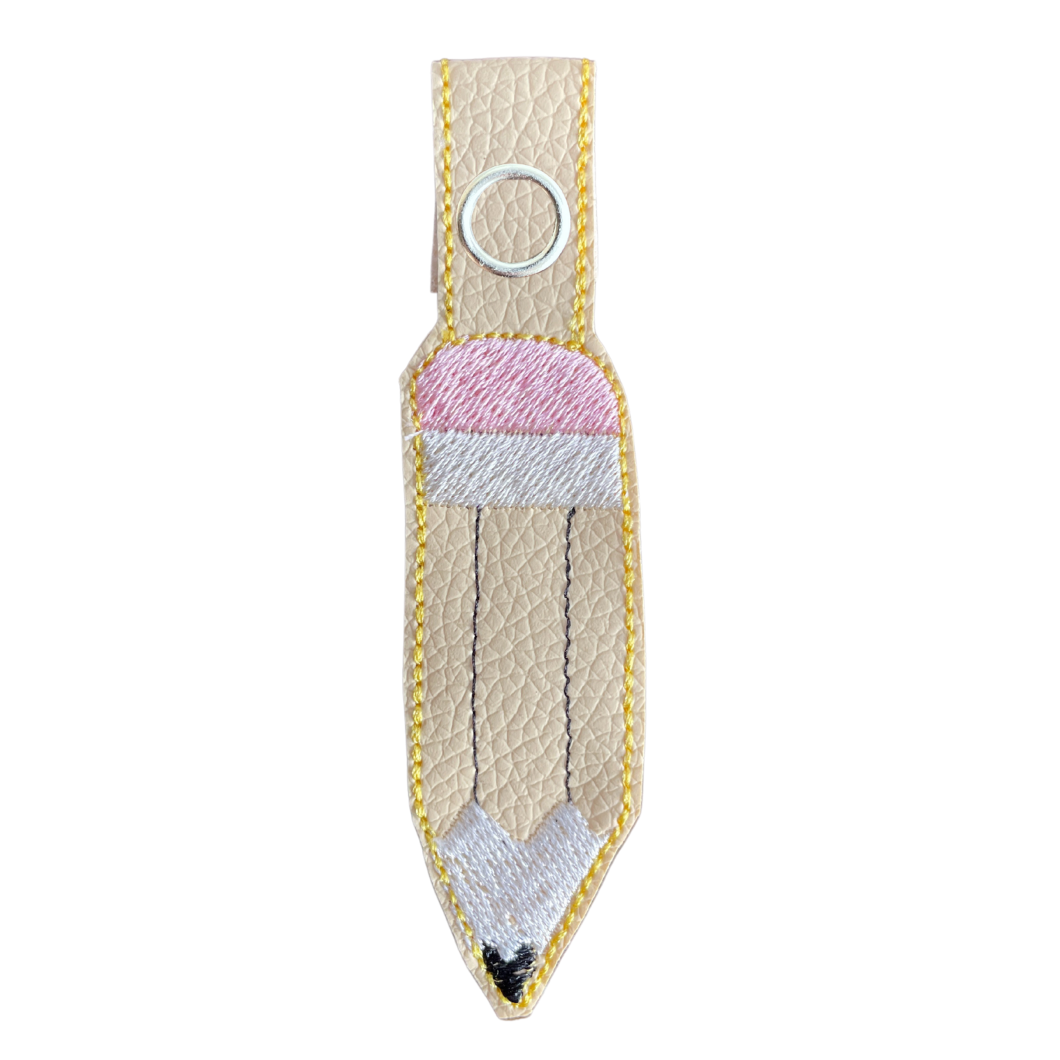In the hoop machine embroidery design pencil key fob  all in the hoop In the hoop machine embroidery design pencil key fob  all in the hoop