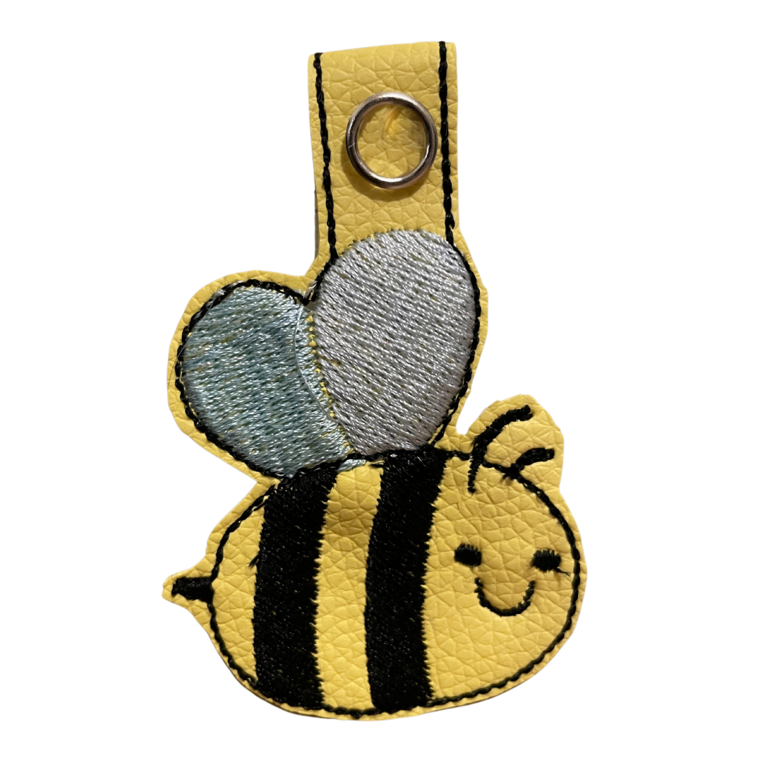 In The Hoop Machine Embroidery Design Cute Bee Key Fob – All In The 