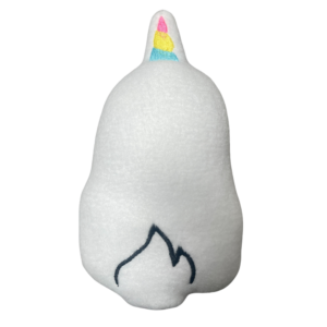 In The Hoop Penguin Stuffed Animal with Unicorn Horn Machine Embroidery Design