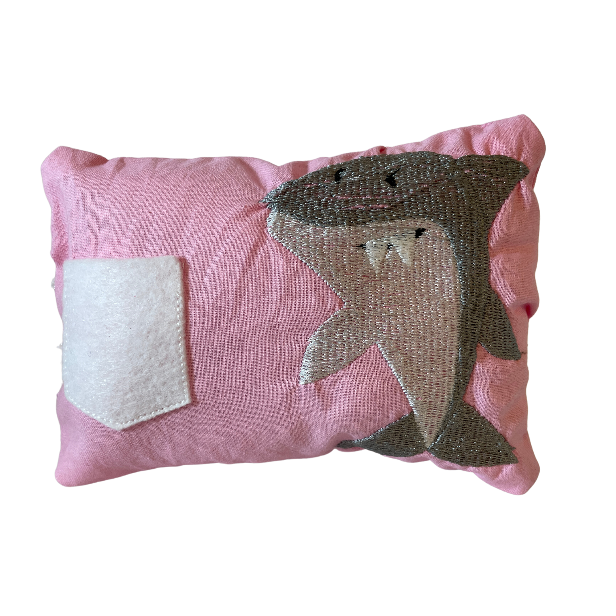 In The Hoop Tooth Fairy Pillow Shark Machine Embroidery Design